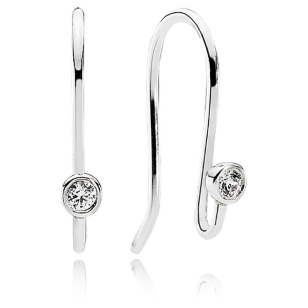 Pandora Clear CZ Earring Posts